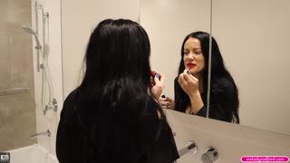 BIG TIT Thick ASS Step MILF & Cheating Wife Fucked Hard In The Bathroom Dinner Date - Melody Radford